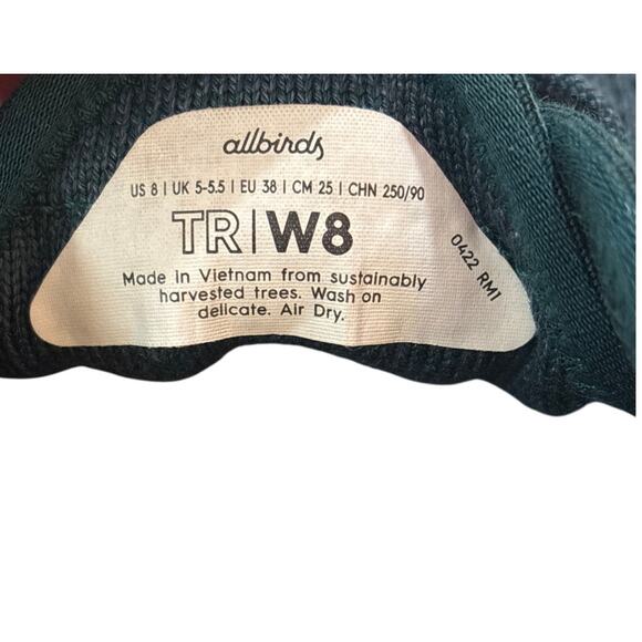 Allbirds Women’s Tree Runners – Dark Emerald Green – Size W8 - Picture 11 of 15